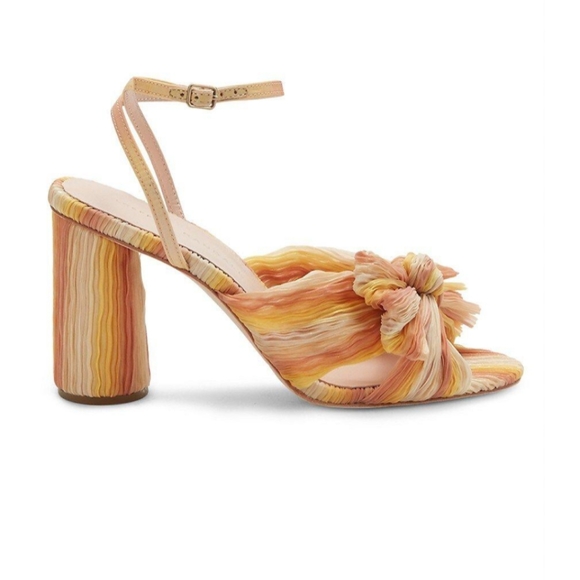 💥NEW LOEFFLER RANDALL Camellia Pleated Sunset Heels💥 - Picture 2 of 13